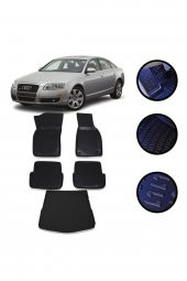 OtoLine Audi A6 2005-2012 Arası 4d Havuzlu Oto Paspas ve Bagaj Set - 1