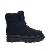 Albishoes Kız Çocuk Kürklü Kaymaz Taban Suya Dayanıklı Soğuk Geçirmez Cırtlı Çocuk Bot Kız Çocuk Bot - 1