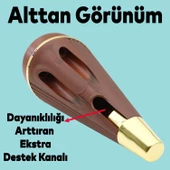 Iron 6'lı Set Mobilya Tv Ünitesi Konsol Koltuk Kanepe Destek Ayağı 19 Cm Ceviz Ayakları M8 Civatalı - 3