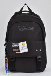 Ççs Unisex Çok Gözlü Günlük Seyahat Okul Sırt Çantası Siyah 51590 thumbnail 1