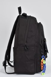 Ççs Unisex Çok Gözlü Günlük Seyahat Okul Sırt Çantası Siyah 51590 thumbnail 4