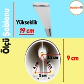 Iron 6'lı Set Mobilya Tv Ünitesi Konsol Koltuk Kanepe Destek Ayağı 19 Cm Beyaz Ayakları M8 Civatalı thumbnail 2