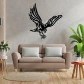 Veraart Işıklı Uçan Kartal Beşiktaş Figürlü Duvar Dekorlu Gece Lambası 100 cm - 3