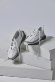 Erkek İthal Hakiki Deri Sneakers - 7