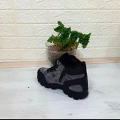 Luttoon 2035 Füme-Siyah Kürklü Fermuarlı Kaymaz Erkek Bot - 10