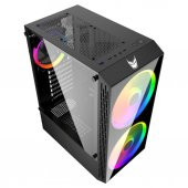 İzoly Esir 2x Argb(18cm) 1x Argb(12cm) Fanlı Usb 3.0 Temperli Cam Atx Oyuncu Kasası - 3