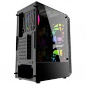 İzoly Esir 2x Argb(18cm) 1x Argb(12cm) Fanlı Usb 3.0 Temperli Cam Atx Oyuncu Kasası - 7