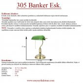 Banker Masa Lambası PVC Başlıklı Yeşil- Eskitme - 3