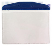 MAPİ PVC KART POSETLERİ (OVAL) MAVİ SERİTLİ    100LÜ PAKET - 1