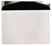 MAPİ PVC KART POSETLERİ (OVAL) SİYAH SERİTLİ   100LÜ PAKET - 1