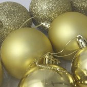 T.Concept Yılbaşı Süsü Çam Ağacı Topu 12’li Noel Küresi 6 cm Gold - 2