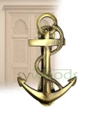 Çapa model pirinç döküm kapı tak tak sarı thumbnail 1