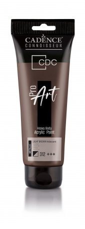 PROART HEAVY BODY METALİK  AKRİLİK BOYA PRM-312 AÇIK KAHVE 120ML - 1
