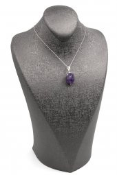 Dumanlı Kuvars Doğal Taş Tel Sarmalı Kolye thumbnail 2