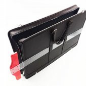 Backpacker Proje Çantası Siyah Suni Deri 40cmx55cmx8cm - 3