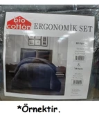 Bio Cotton Pudra Peluş Kadife/Wellsoft Tek Kişilik Ergonomik Yorgan Seti (Yastık Kılıflı) - 6