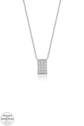 Union Swarovski Zirconia Kadın Gümüş Kolye - 2