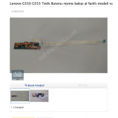Lenovo G550 G555 Tetik Butonu resme bakıp al farklı modeli var - 2