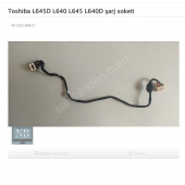 Toshiba L645D L640 L645 L640D şarj soketi - 1