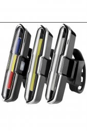 Bisiklet kuyruk işık süper parlak bisiklet ışığı bisiklet aksesuarları USB şarj edilebilir - 2