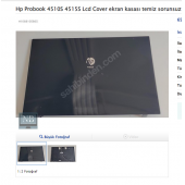 Hp Probook 4510S 4515S Lcd Cover ekran kasası temiz sorunsuz - 1