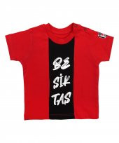 Beşiktaş Orijinal Kırmızı Bebek T-Shirt Hediyelik Ahşap Kutulu - 2