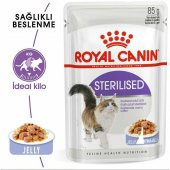 Royal Canin Sterilised Jelly 85 Gr - 10
