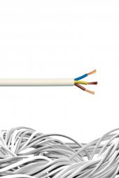 30 Metre 3x1,5 Ttr H05VV-F Beyaz Öznur Kablo - 1