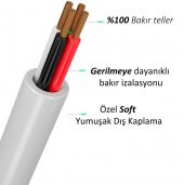 Eonaks iPhone iPad iPod Uyumlu Çift Taraflı USB-c To Lightning Girişli Hızlı Şarj ve Data Kablosu - 3