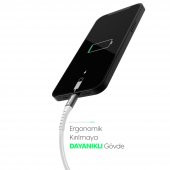 Eonaks iPhone iPad iPod Uyumlu Çift Taraflı USB-c To Lightning Girişli Hızlı Şarj ve Data Kablosu - 4