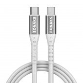 Eonaks Samsung, Xiaomi, Huawei Uyumlu Çift Taraflı USB-c To Type-c Girişli Hızlı Şarj ve Data Kablosu - 1