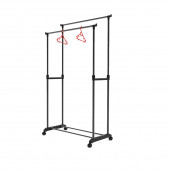 Porsima Perillas 18004 Shore Duo Yükseklik Ayarlı Tekerlekli Eşek Metal Askılık - Vestiyer Portmanto - 1