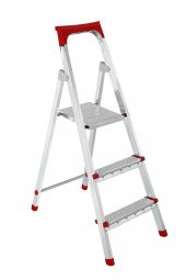 Ayyıldız Ekstra Kalın Metal Merdiven 2 + 1 Basamaklı - 1