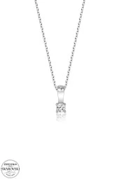 Union Swarovski Zirconia Kadın Mini Tektaş Gümüş Kolye - 2