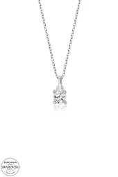 Union Swarovski Zirconia Kadın Pırlanta Montür Gümüş Kolye - 2