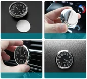 DailyTech Aydınlık Araç Araba Tekne Bisiklet İçin Mini Kuvars Saat - 5