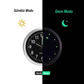 DailyTech Aydınlık Araç Araba Tekne Bisiklet İçin Mini Kuvars Saat - 2