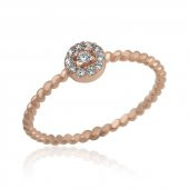 Gümüş Rose Zirkon Taşlı Kadın Yüzük SL5169 thumbnail 1