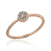 Gümüş Rose Zirkon Taşlı Kadın Yüzük SL5169 thumbnail 2