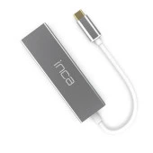 Inca Type-C Girişli 4 Port Usb 3.0 Çoklayıcı Hub + Ethernet RJ45 Mulitiplexer - 2
