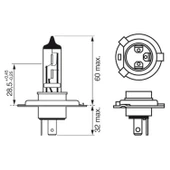 Bosch H4 Far Ampülü 12v 60/55w Tırnaklı Tip 1987302803 - 2 ADET - 6