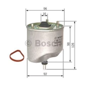 Peugeot 301 1.6 HDI Mazot Yakıt Filtresi (2013 - 2018) Bosch - 5