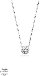 Union Swarovski Zirconia Kadın Tektaş Gümüş Kolye - 2