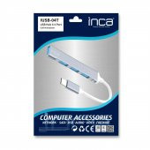 Inca Type-C Girişli 4 Port Usb Çoklayıcı Hub, IUSB-04T - 4