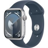 Apple Watch Seri 9 Gps 45MM Gümüş Rengi Alüminyum Kasa Spor Kordon - S/m MR9D3TU/A - 1