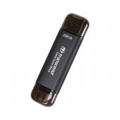 Transcend TS256GESD310C 256GB,USB/Type-C Taşınabilir Harici SSD Siyah - 1