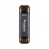 Transcend TS256GESD310C 256GB,USB/Type-C Taşınabilir Harici SSD Siyah - 2