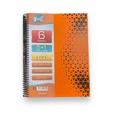 Tokaç U4 5+1 150 Ypr A4 Spr. Ayraçlı Defter 5 Kareli 1 Çizgili - 1