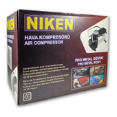 Niken Metal Gövdeli Gri Mini Oto Araç Hava Kompresörü 12V - 2