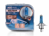 Wolfram H4 Ampul Sky Blue Beyaz Işık 12V 100/90W - 2